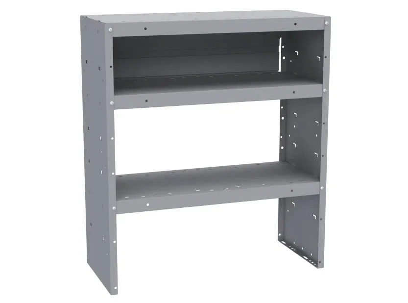 48323 – HOLMAN Van Storage System Shelf Unit, 32 Inch Width x 36 Inch Height x 14 Inch Depth Square End Panels 3 Shel...